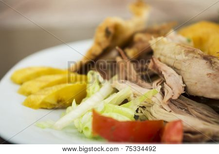 hornado roasted pork ecuadorian traditional food
