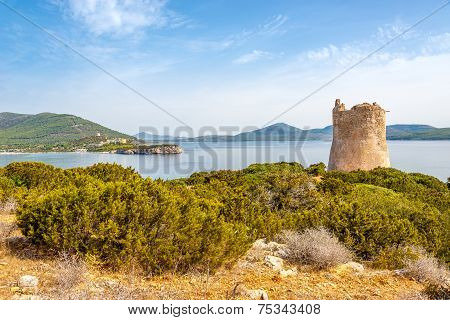 Watchtower Punta Del Bollo Of Sardinia