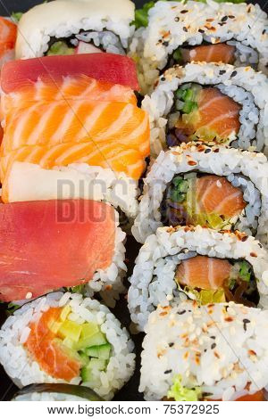Lunch With  Sushi Dish