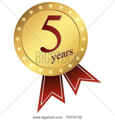 Gold Jubilee Button - 5 Years