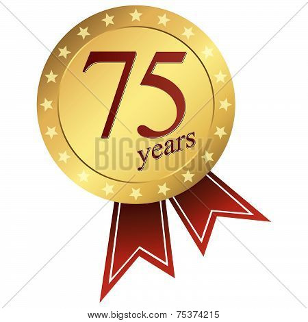 Gold Jubilee Button - 75 Years