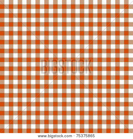 Checkered Tablecloths Pattern - Endless - Orange