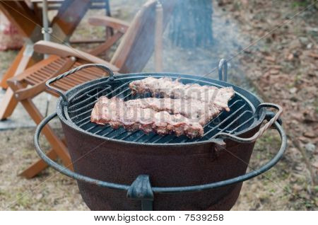 gegrillte Rippen