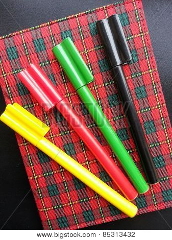 Notebook and Markers