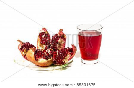 Pomegranate And Pomegranate Juice