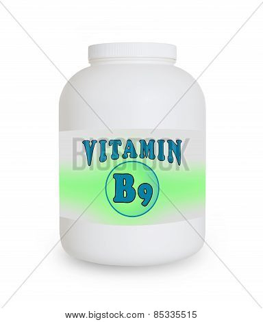 Vitamin B9 Container