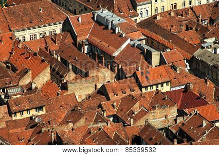 City Rooftops Of Brasov, Romania