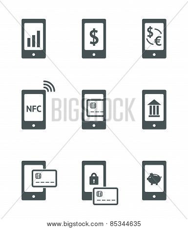 Mobile payment icons