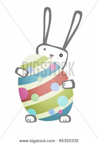 Easter Bunny With Egg
