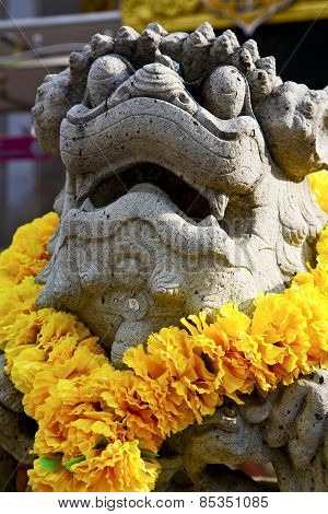 Demon In The Temple Bangkok Asia  Flower