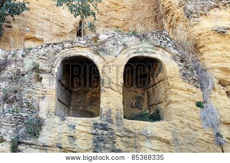 Castle caves, Montefrio.