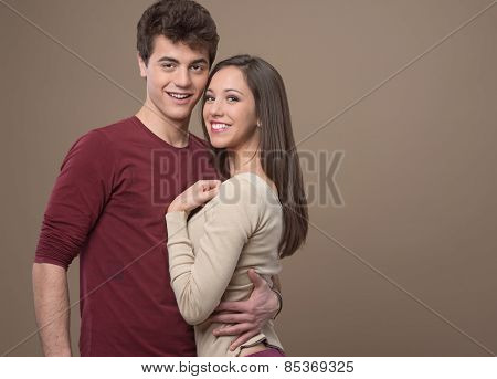 Young Couple Hugging
