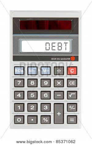 Old Calculator - Debit