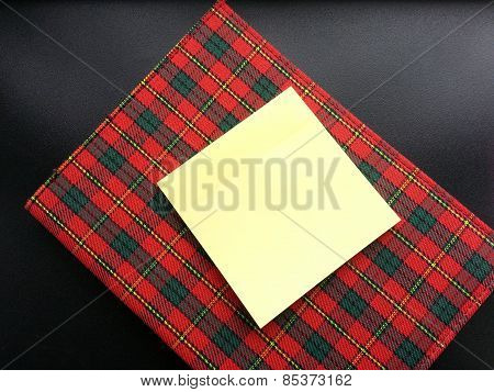 Notebook and sticker note