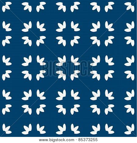 Blue and white delft pattern