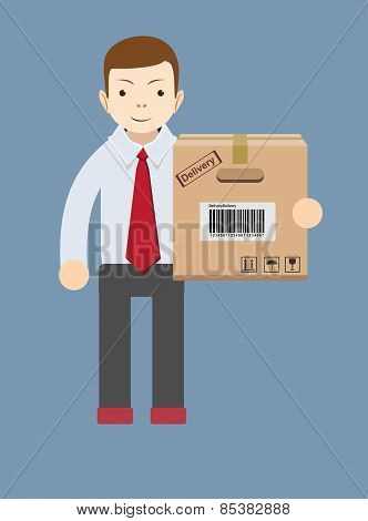 Delivery man.Vector