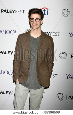 LOS ANGELES - MAR 14:  Grant Gustin at the PaleyFEST LA 2015 - 