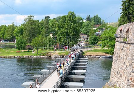 Savonlinna. Finland. Floating bridge