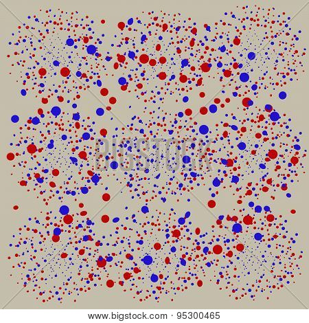 Abstract Dirty Colored Background Colored Dots