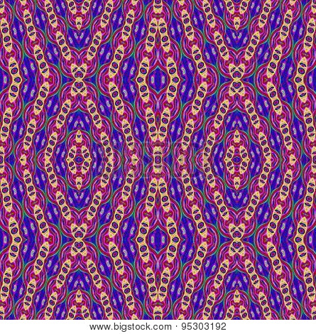 Seamless pattern blue red