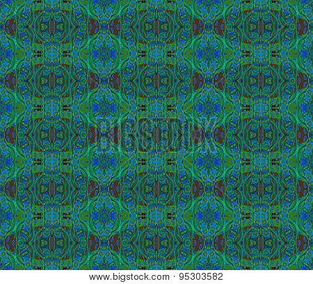 Seamless pattern green blue