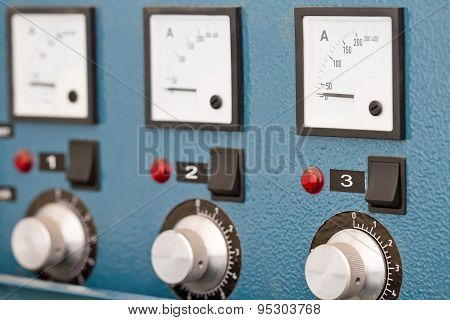 Instrument Panel With Circuit Breakers And Switches