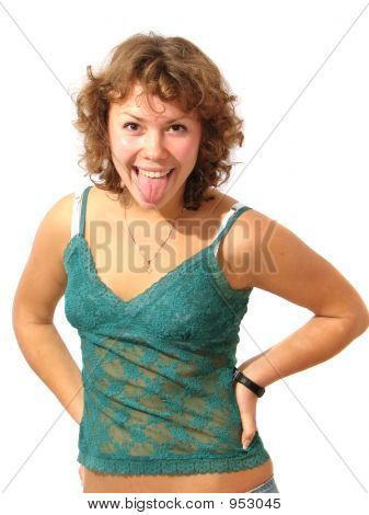 Ragazza giocosa