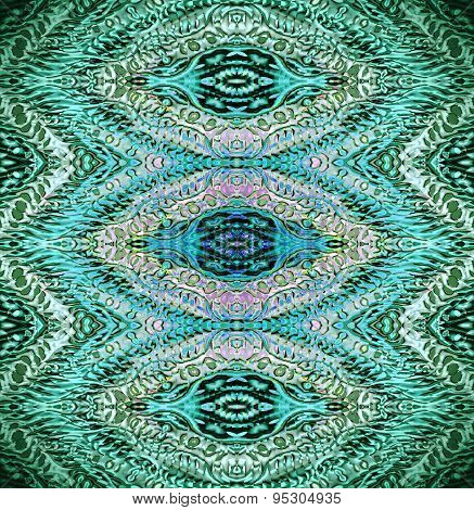 Seamless pattern turquoise green