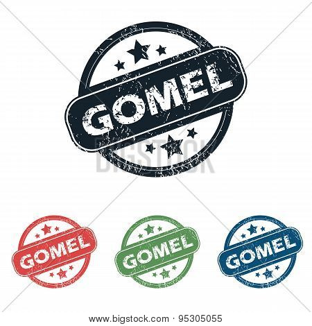 Round Gomel city stamp set