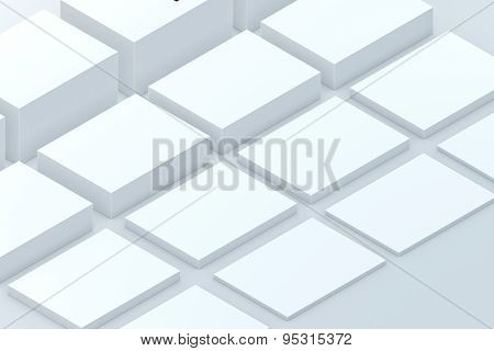 Many Cards. Template To Presentation