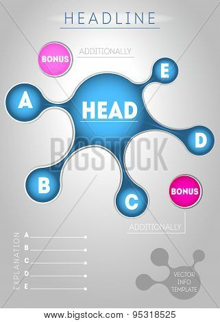 Template Of Page With Metaballs And Shadow