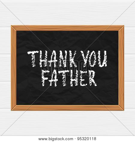 Thank you father