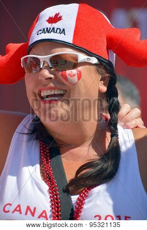 Canadian fans arrive to BC Place