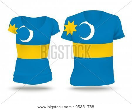 Flag shirt design of Szeklerland - vector illustration