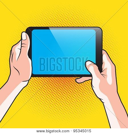 Pair of Hand and Touch Tablet Portable PC