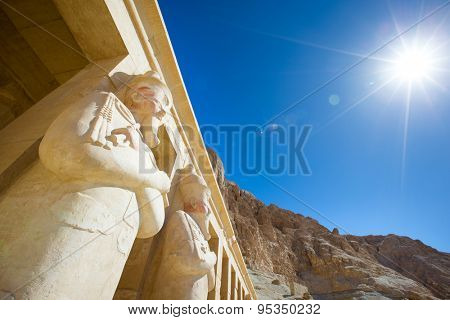 The temple of Hatshepsut near Luxor in Egypt