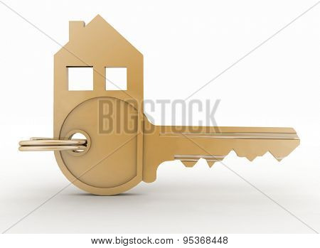 3d model symbol house key