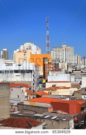 SOROCABA, BRAZIL - DECEMBER 08: Downtown Sorocaba in Brazil on December 08, 2014 in Sorocaba. Eighth largest city in Sao Paulo state, It exports to over 115 countries, with an income of $370m yearly