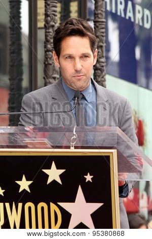 LOS ANGELES - JUL 1:  Paul Rudd at the Paul Rudd Hollywood Walk of Fame Star Ceremony at the El Capitan Theater Sidewalk on July 1, 2015 in Los Angeles, CA