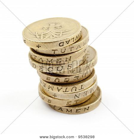 Pile of Â£1 Coins