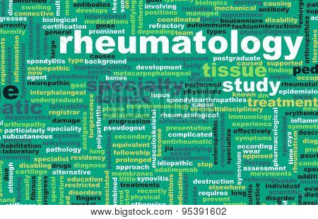 Rheumatology or Rheumatologist Medical Field Specialty As Art