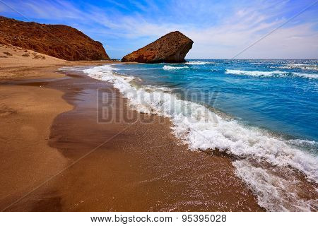 Almeria Playa del Monsul beach at Cabo de Gata in Spain