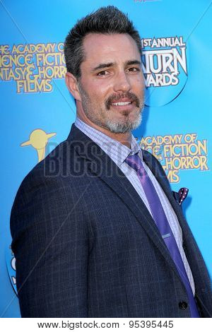 BURBANK - JUNE 25: Victor Webster arrives at the 41st Annual Saturn Awards on Thursday, June 25, 2015 at the Castaway Restaurant in Burbank, CA.