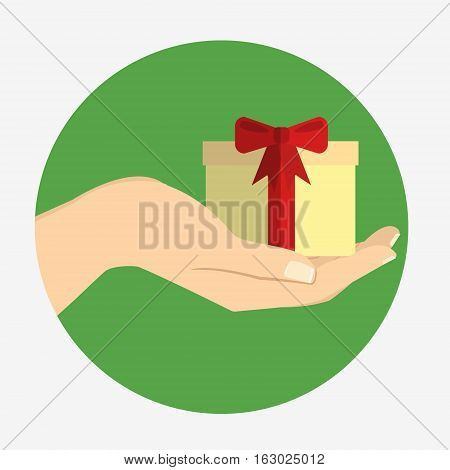 Giftbox Present On Hand