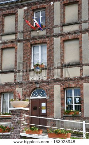 Cailly France - june 23 2016 : the city hall