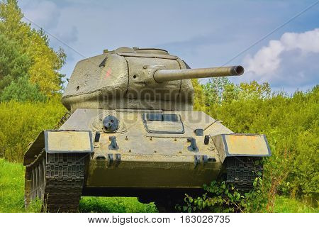 Tank On The Battle Field