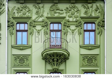 Art Nouveau. The building of hotel 