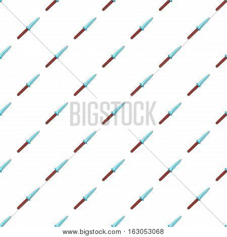 Knive pattern. Cartoon illustration of knive vector pattern for web