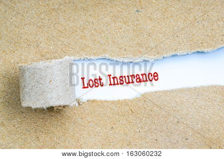 Insurance With Red Text.