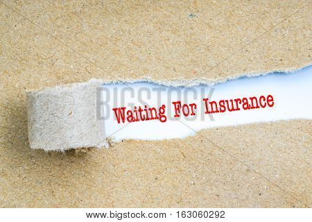 Insurance With Red Text.
